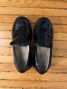 L’Intervalle Keats Black Patent Leather Loafers